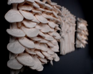 mushrooms set of 3 20 cms side